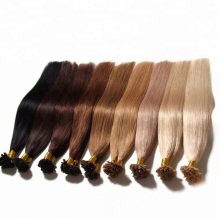 100% Brazilian Human Virgin Remy Hair Extension U-Tip Keratin Nail Hair Silky Straight